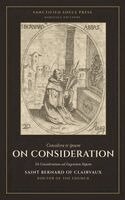 Saint Bernard Of Clairvaux - On Consideration, Inbunden