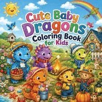 N D Jones - Cute Baby Dragons Coloring Book for Kids, Häftad