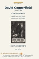 Charles Dickens - David Copperfield - Volume 4 of 6, Inbunden. Tillgänglighet: Lägg i varukorg