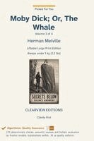 Herman Melville - Moby Dick; Or, The Whale - Volume 3 of 4, Inbunden. Tillgänglighet: Lägg i varukorg