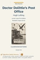 Hugh Lofting - Doctor Dolittle's Post Office, Inbunden. Tillgänglighet: Lägg i varukorg