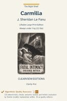J Sheridan Le Fanu - Carmilla, Inbunden