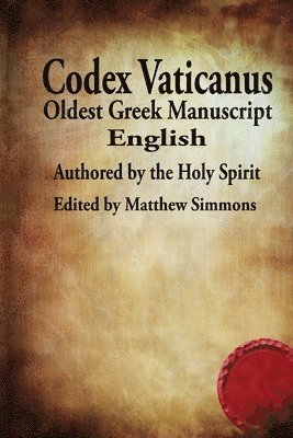 Matthew Simmons - Codex Vaticanus, Häftad