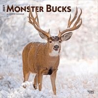 Browntrout - Monster Bucks 2027 12 X 24 Inch (Hanging) Monthly Square Wall Calendar Plastic-Free, Övrigt
