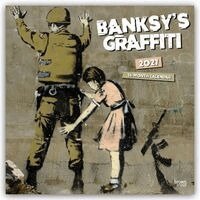 Browntrout - Banksy's Graffiti Official 2027 12 X 24 Inch (Hanging) Monthly Square Wall Calendar Plastic-Free, Övrigt