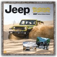 BrownTrout - Jeep Official 2027 12 X 24 Inch (Hanging) Monthly Square Wall Calendar Plastic-Free, Övrigt