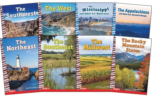 Amanda Jackson Green, Multiple Authors, Lorin Driggs, Heather Schwartz, Heather E. Schwartz - Explore The United States' Regions From the Appalachians to the Rockies: Social Studies Readers 8-Book Set, Häftad