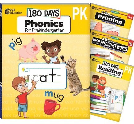 Multiple Authors, Sarah Massie, Darcy Mellinger - 180 Days™: Phonics, High-Frequency Words, Reading, and Printing: Prekindergarten: 4-Book Set, Häftad