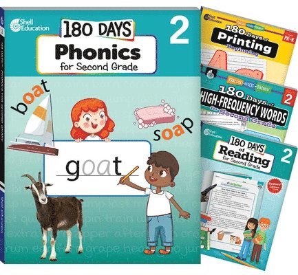 Multiple Authors, Kaitlin Blicharz - 180 Days(tm) Phonics, High-Frequency Words, Reading 2nd Edition, and Printing: Grade 2: 4-Book Set, Häftad