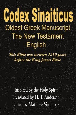Matthew Simmons - Codex Sinaiticus, Häftad