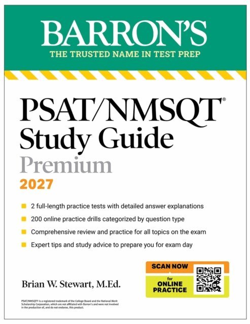 Brian W. Stewart - PSAT/NMSQT Study Guide Premium, 2027: 2 Practice Tests + Comprehensive Review + 200 Online Drills, E-bok