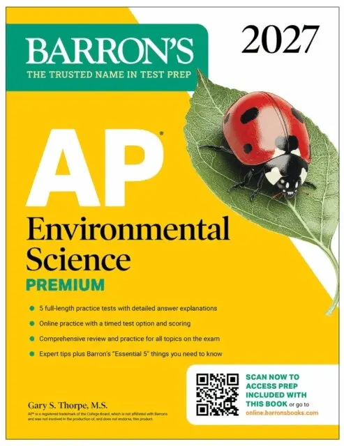 Gary S. Thorpe - AP Environmental Science Premium, 2027: Prep Book With 5 Practice Tests + Comprehensive Review + Online Practice, E-bok. Tillgänglighet: Lägg i varukorg