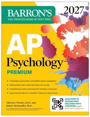 Allyson J. Weseley Ed.D., Robert McEntarffer Ph.D. - AP Psychology Premium, 2027: Prep Book with 4 Practice Tests + Comprehensive Review + Online Practice, Häftad