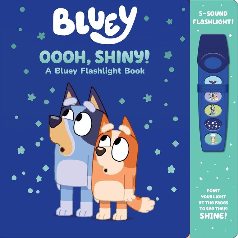 PI Kids - Bluey: Oooh, Shiny! A Bluey Flashlight Book Sound Book, Kartonnage