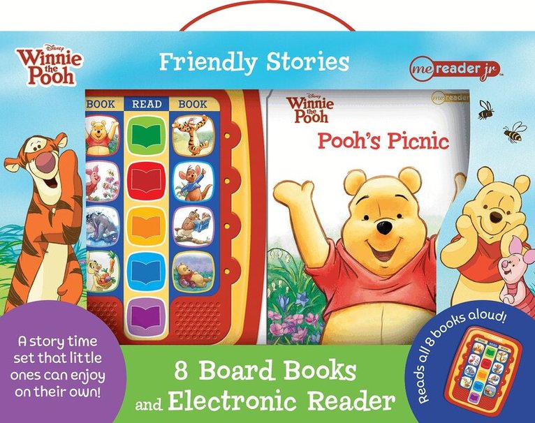 PI Kids - Disney Winnie the Pooh Friendly Stories: Me Reader Jr 8 Board Books and Electronic Reader Sound Book Set, Övrigt