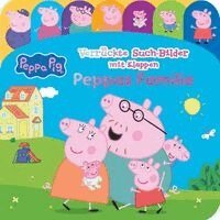 Phoenix International Publications Germany GmbH - Peppa Pig - Verrückte Such-Bilder mit Klappen - Peppas Familie - Pappbilderbuch mit 20 Klappen - Wimmelbuch für Kinder ab 18 Monaten - Peppa Wutz, Kartonnage