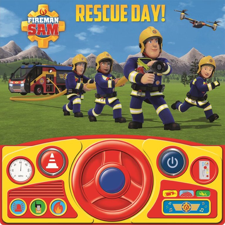 PI Kids - Fireman Sam: Rescue Day! Sound Book, Kartonnage