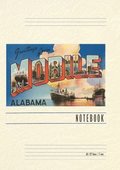 Vintage Lined Notebook Greetings from Mobile