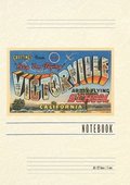 Vintage Lined Notebook Greetings from Victorville, California