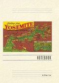 Vintage Lined Notebook Greetings from Yosemite