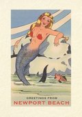 Vintage Lined Notebook Greetings from Newport Beach