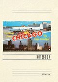 Vintage Lined Notebook Greetings from Chicago, Illinois