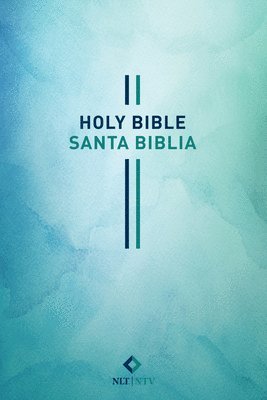 Nueva Traducción Viviente, New Living Translation - Bilingual Bible / Biblia bilingue NLT/NTV (Softcover, Blue Watercolor), Häftad
