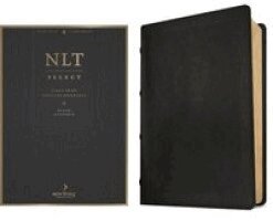 NLT Select Large Print Thinline Reference Bible, Filament Enabled (Goatskin Leather, Black, Red Letter)