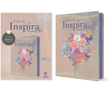 Biblia Inspira NTV con Filament (SentiPiel, Acuarela rosa)