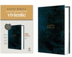 Biblia letra súper gigante NTV, con Filament (Tapa dura, Azul, Letra Roja)