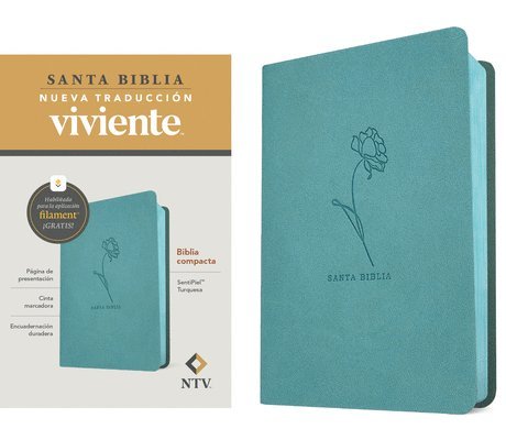Nueva Traducción Viviente - Biblia Compacta Ntv, Con Filament (Sentipiel, Turquesa), Inbunden