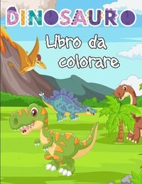 libro da colorare dinosauro