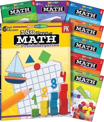 Multiple Authors, Darcy Mellinger - 180 Days(tm) Math Pk-6: 8-Book Set: Practice, Assess, Diagnose, Häftad