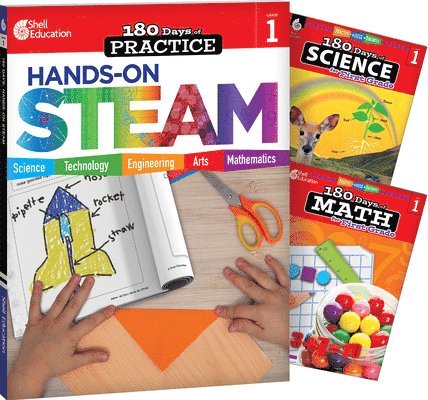 Multiple Authors, Kristi Sturgeon - 180 Days(tm) Steam, Science, & Math Grade 1: 3-Book Set: Practice, Assess, Diagnose, Häftad
