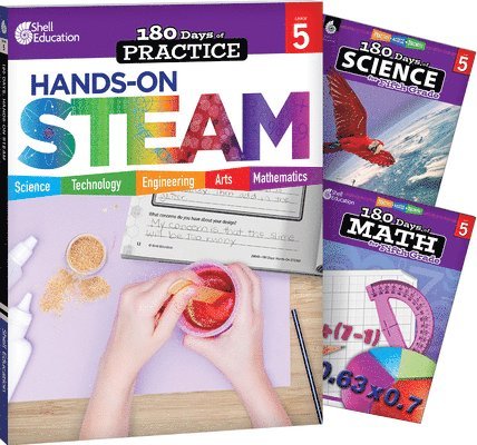 Multiple Authors, Kristin Kemp - 180 Days(tm) Steam, Science, & Math Grade 5: 3-Book Set: Practice, Assess, Diagnose, Häftad