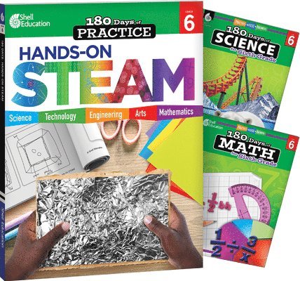 Multiple Authors, Lauren Homayoun - 180 Days(tm) Steam, Science, & Math Grade 6: 3-Book Set: Practice, Assess, Diagnose, Häftad