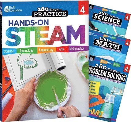 Cheryl Lane, Lauren Homayoun - 180 Days(tm) Steam, Science, Math, & Problem Solving Grade 4: 4-Book Set: Practice, Assess, Diagnose, Häftad