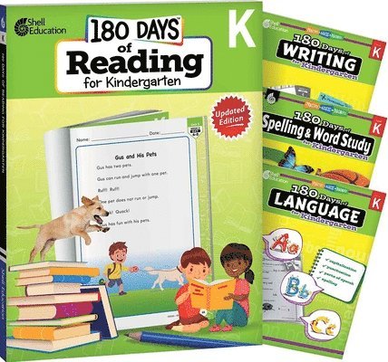 Chandra C. Prough, Tracy Pearce - 180 Days(tm) Reading 2nd Ed, Writing, Spelling, & Language Grade K: 4-Book Set: Practice, Assess, Diagnose, Häftad