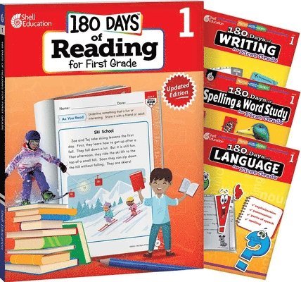 Stephanie Kraus, Jodene Lynn Smith - 180 Days(tm) Reading 2nd Ed, Writing, Spelling, & Language Grade 1: 4-Book Set: Practice, Assess, Diagnose, Häftad