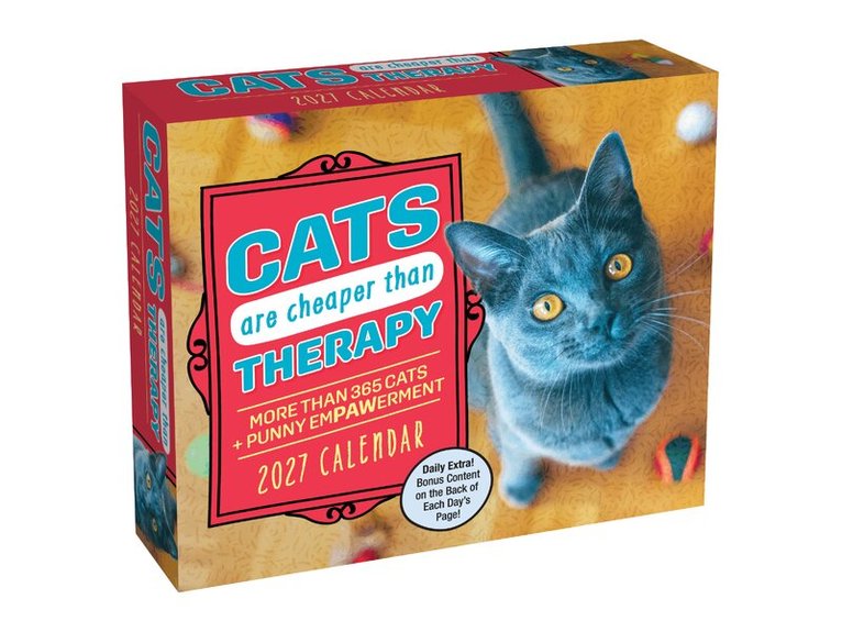 Andrews McMeel Publishing - Cats Are Cheaper Than Therapy 2027 Day-to-Day Calendar, Övrigt