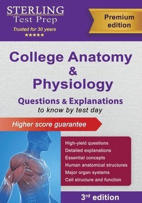 Sterling Test Prep - College Anatomy and Physiology, Häftad