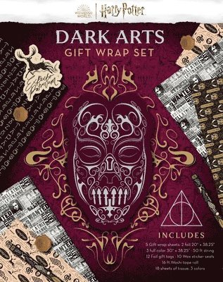 Harry Potter: Dark Arts Gift Wrap Stationery Set av Insights