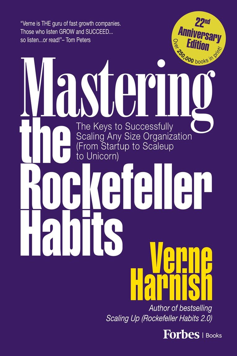 Verne Harnish - Mastering the Rockefeller Habits (22nd Anniversary), Häftad