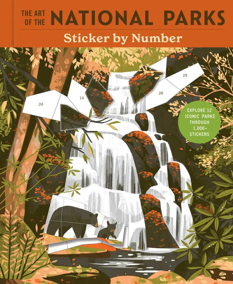 Fifty-Nine Parks - Art of the National Parks Sticker by Number. Tillgänglighet: Kommande