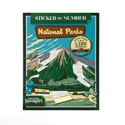 Parragon Books - Sticker by Number National Parks, Häftad