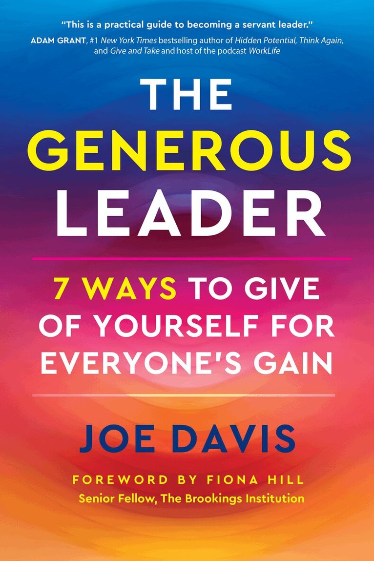 Joe Davis - Generous Leader, Häftad. Tillgänglighet: Kommande