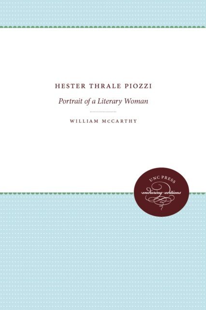 William McCarthy - Hester Thrale Piozzi, E-bok