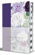 Biblia Rvr1960 Tapa Dura Y Tela Morada Con Flores Tama�o Manual Con �ndice / Spanish Bible Rvr 1960, Hardcover, Purple Cloth with Flowers, Handy Size