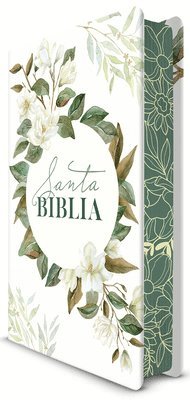 Reina Valera Revisada 1960 - Biblia Rvr 1960 Letra Grande Tamaño Manual, Tapa Dura Con Flores Blancas Y Cantos Pintados / Spanish Bible Rvr 1960 Handy Size White Flowers Sprayed E, Inbunden
