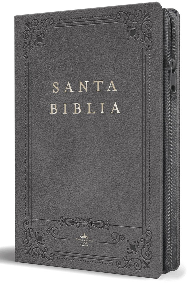 Reina Valera Revisada 1960 - Biblia RVR 1960 letra grande, tamaño manual, símil piel gris, cremallera e índice / Spanish Bible RVR 1960 Handy Size, Large Print, Gray Leathersoft with Zip, Häftad. Tillgänglighet: Lägg i varukorg